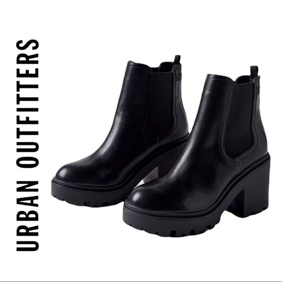 Urban Outfitters Shoes New Urban Outfitters Uo Chloe Chelsea Black Boots 6 Poshmark